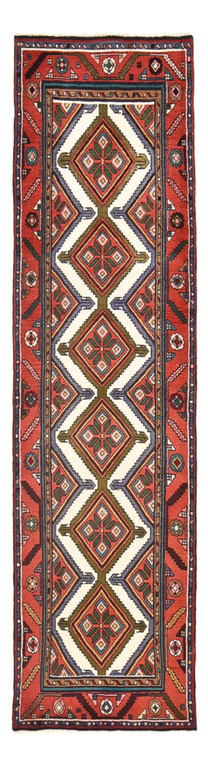 Løber Persisk tæppe - Nomadisk - 288 x 75 cm - mørkerød