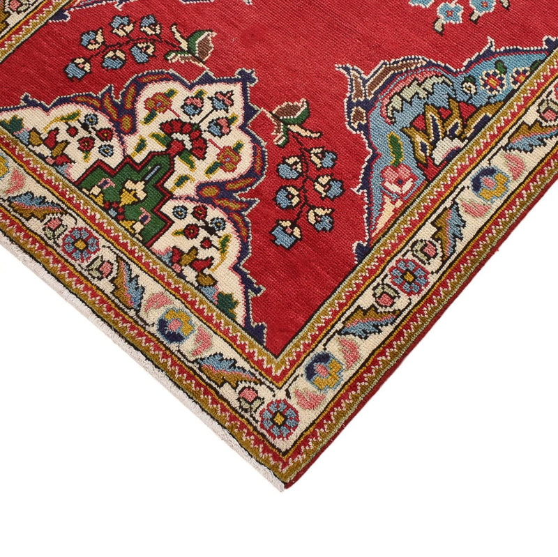 Løber Persisk tæppe - Tabriz - 341 x 85 cm - rød