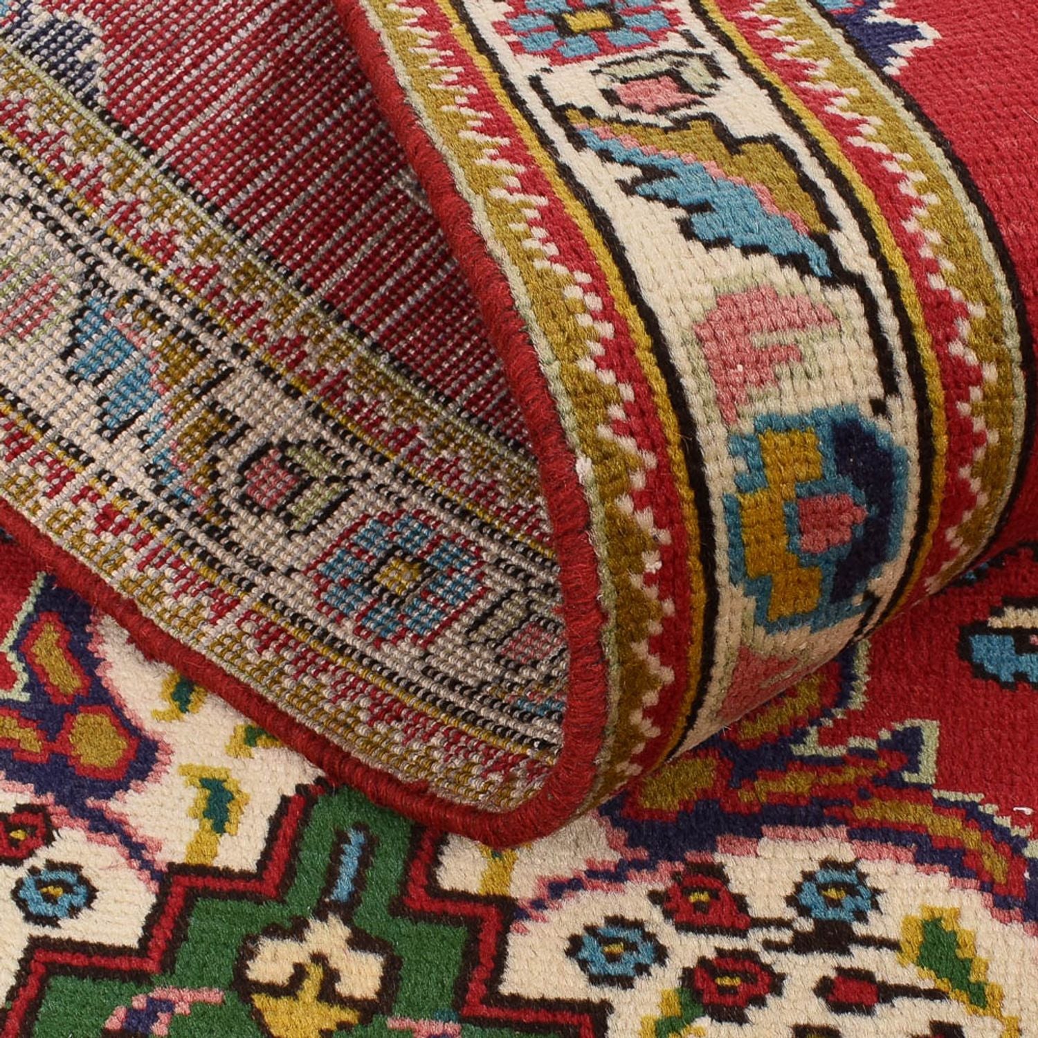 Løber Persisk tæppe - Tabriz - 341 x 85 cm - rød