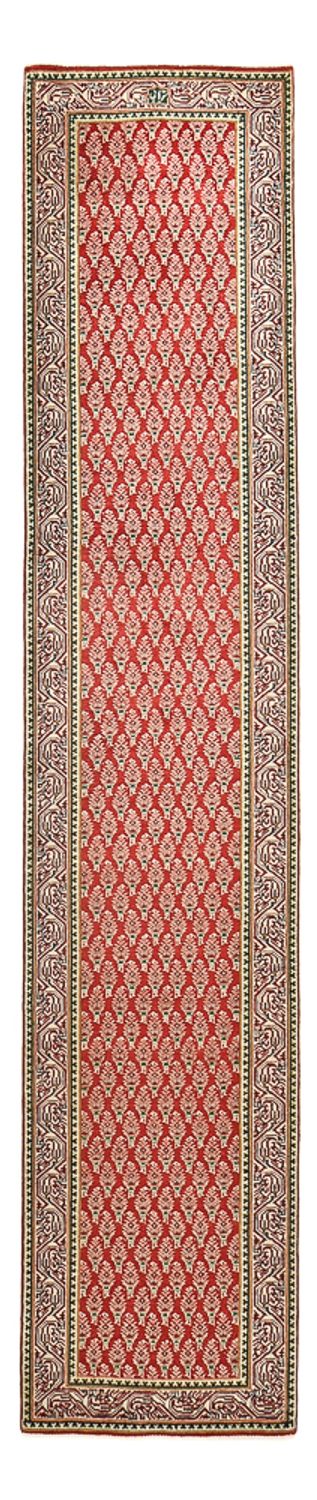 Løber Persisk tæppe - Tabriz - 381 x 73 cm - rust