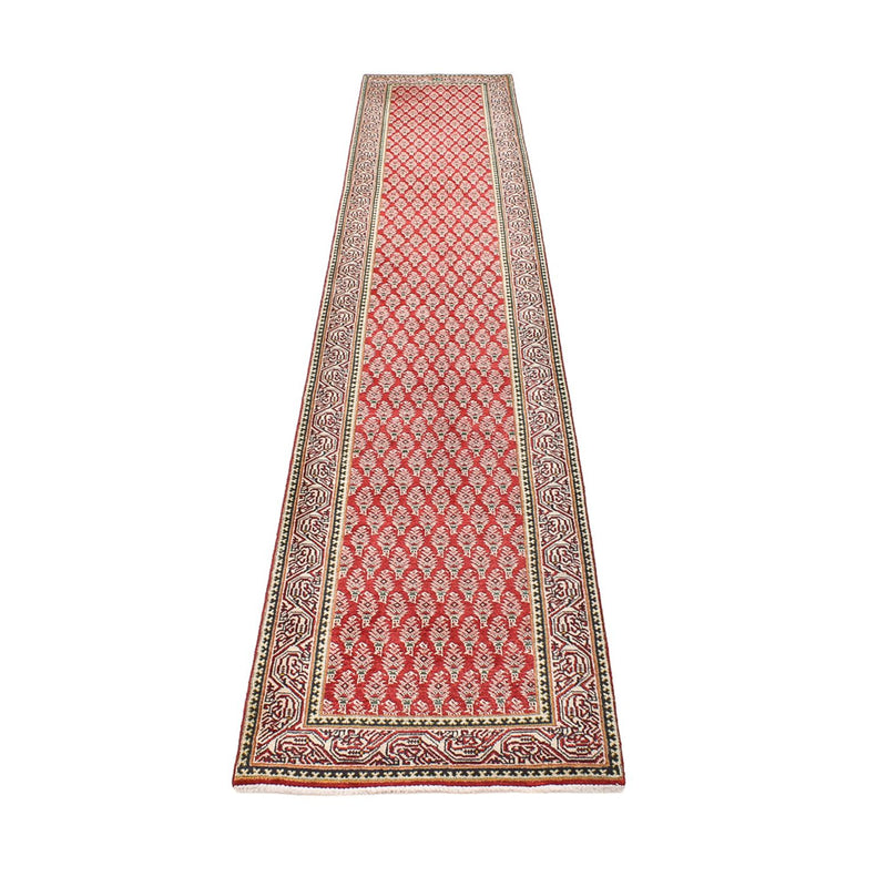Løber Persisk tæppe - Tabriz - 381 x 73 cm - rust
