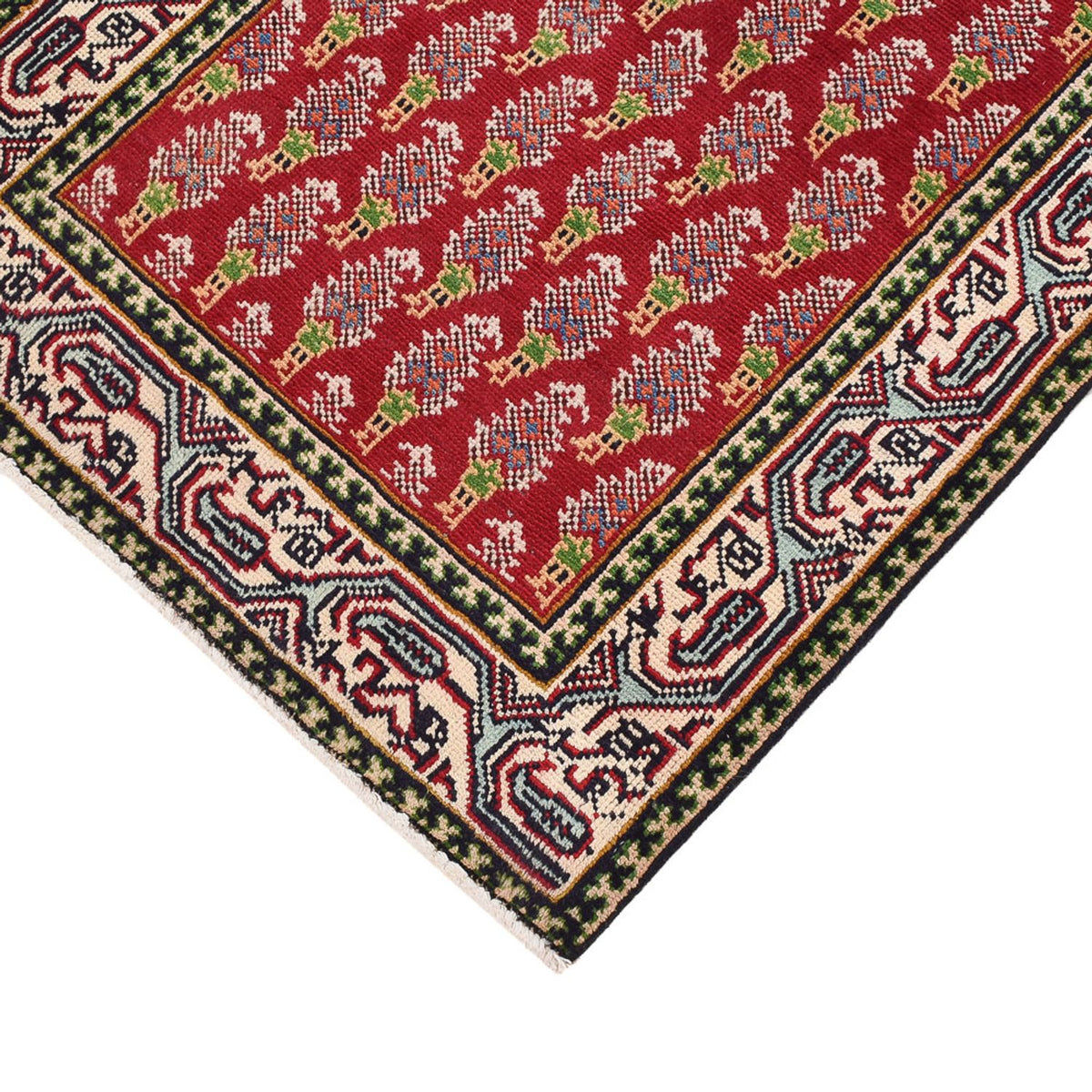 Løber Persisk tæppe - Tabriz - 373 x 80 cm - rust