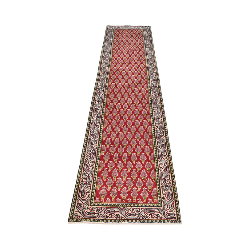 Løber Persisk tæppe - Tabriz - 373 x 80 cm - rust