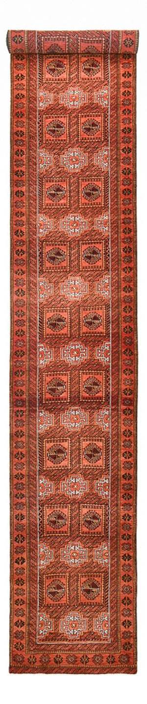 Løber Baluch-tæppe - 573 x 86 cm - rust