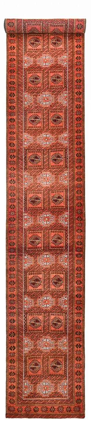 Løber Baluch-tæppe - 573 x 86 cm - rust