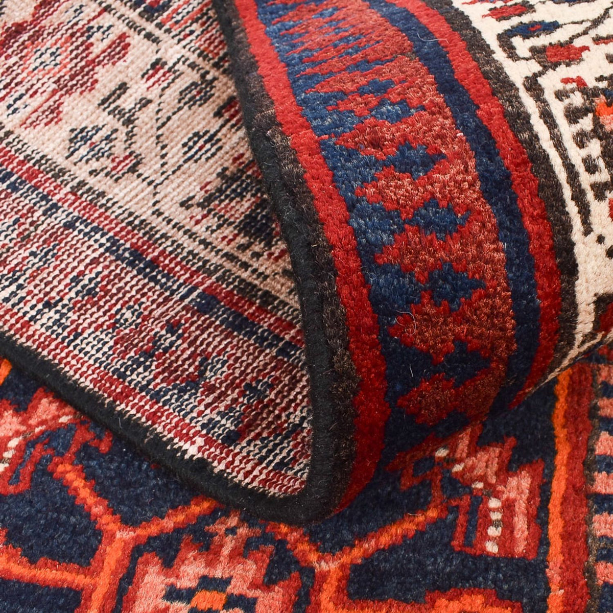 Løber Persisk tæppe - Tabriz - 460 x 98 cm - rust