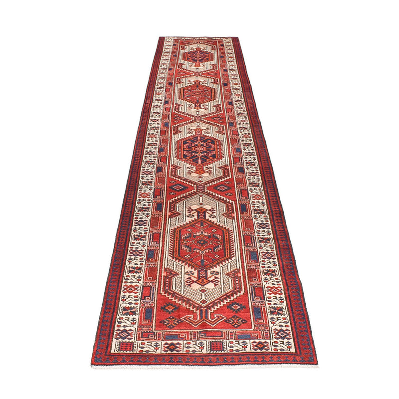 Løber Persisk tæppe - Tabriz - 460 x 98 cm - rust