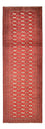 Løber Turkaman-tæppe - 274 x 96 cm - rød