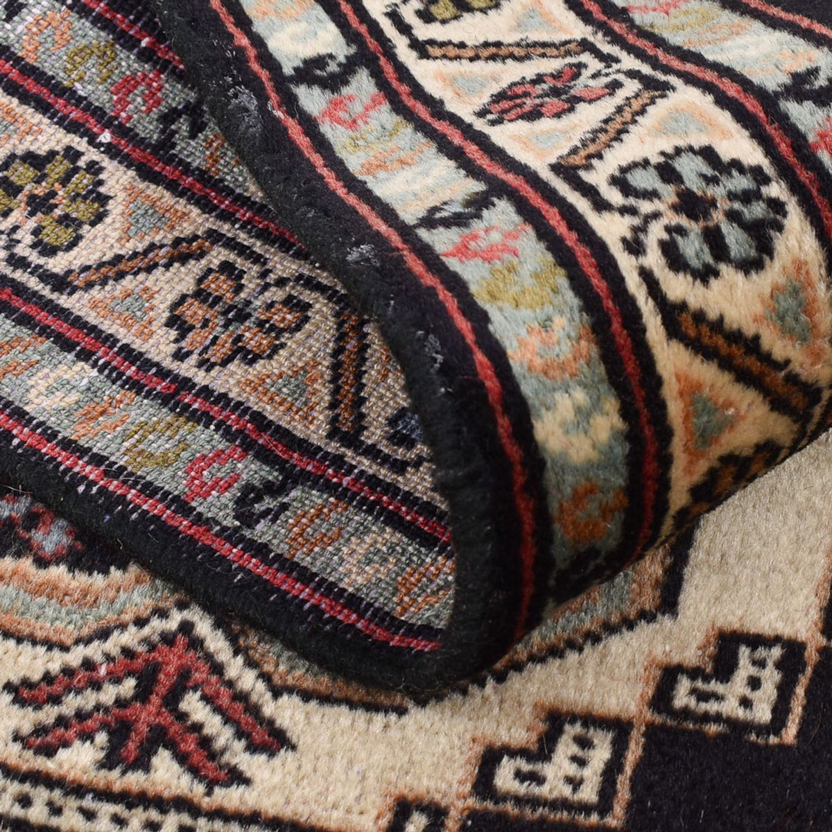 Løber Turkaman-tæppe - 187 x 63 cm - mørkeblå