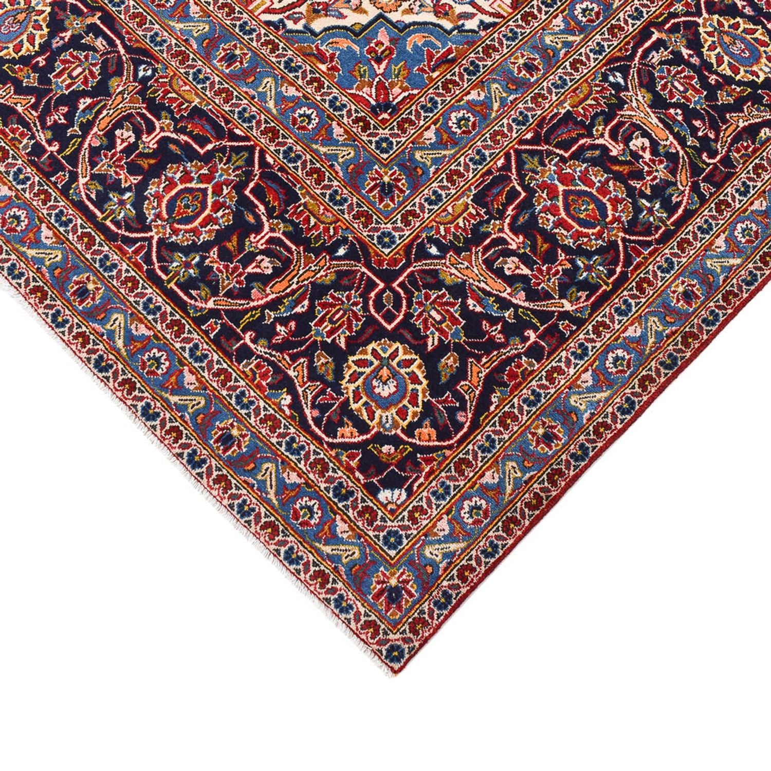 Persisk tæppe - Keshan - 383 x 273 cm - rød
