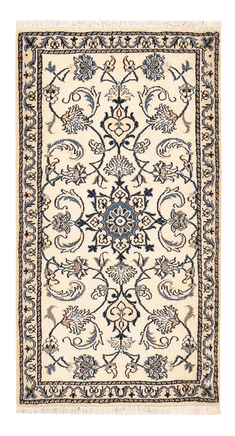 Persisk tæppe - Nain - 139 x 73 cm - creme