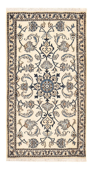 Persisk tæppe - Nain - 139 x 73 cm - creme