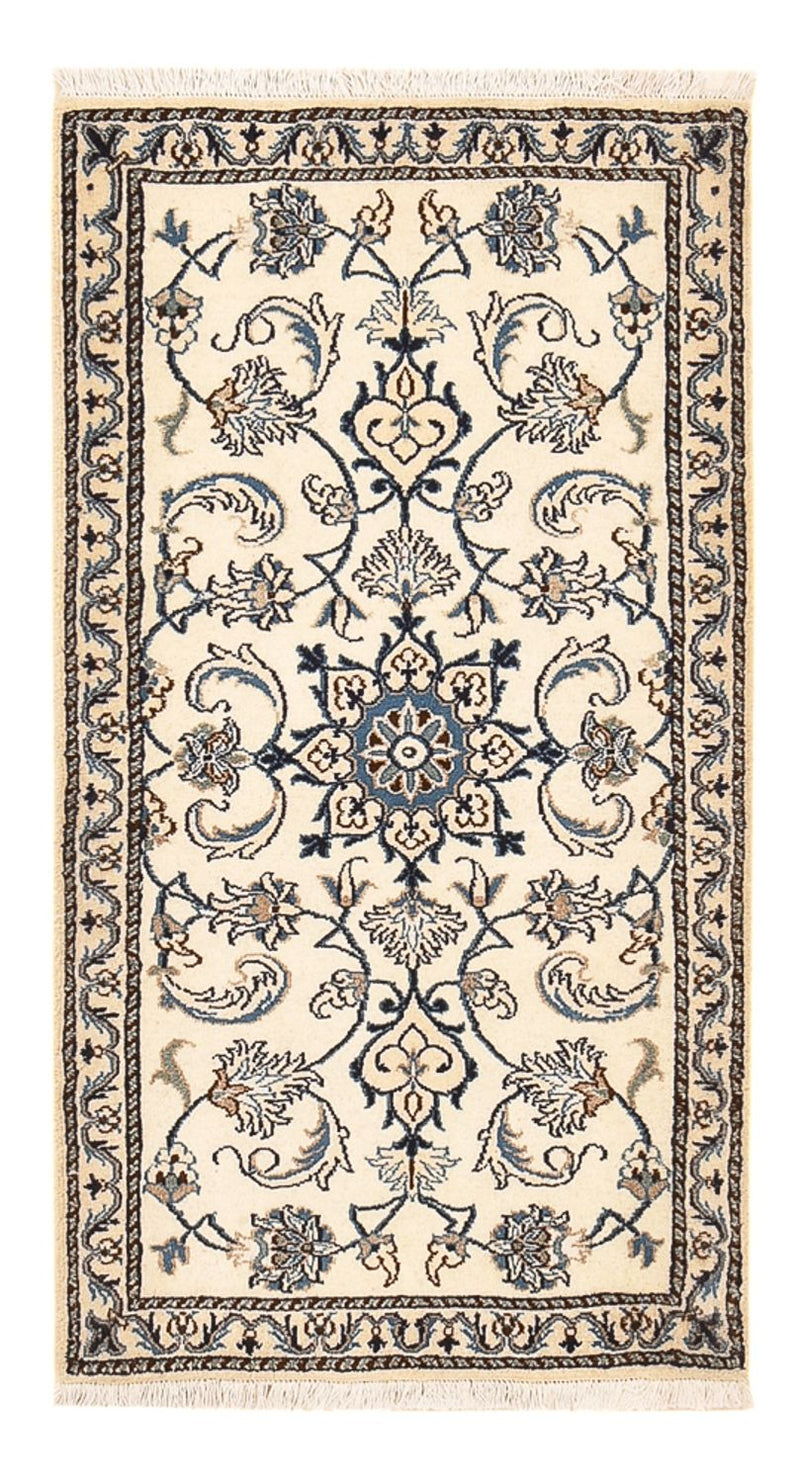 Persisk tæppe - Nain - 139 x 73 cm - creme
