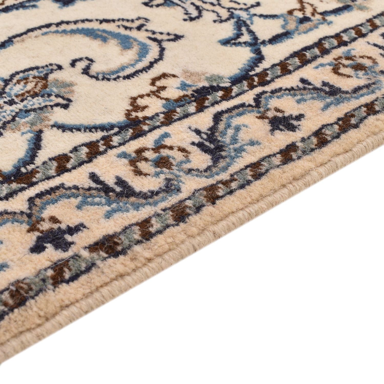 Persisk tæppe - Nain - 139 x 73 cm - creme