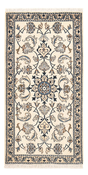 Persisk tæppe - Nain - 133 x 69 cm - creme