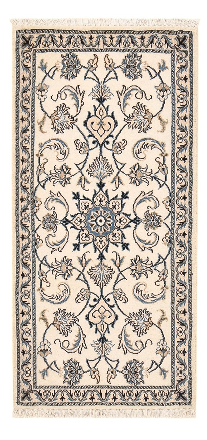Persisk tæppe - Nain - 146 x 70 cm - creme