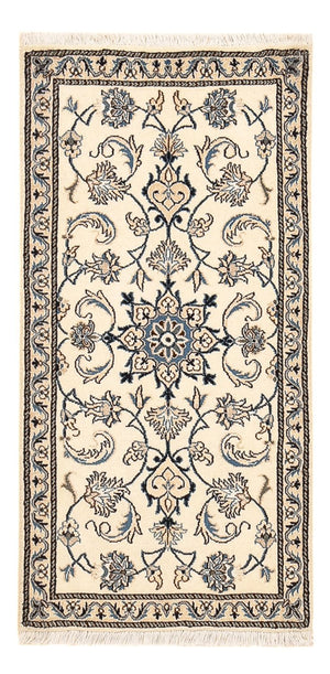 Persisk tæppe - Nain - 139 x 69 cm - creme
