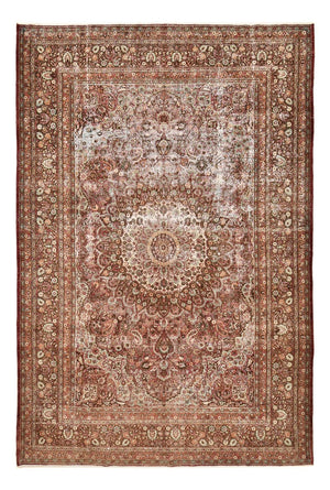 Vintage tæppe - 380 x 258 cm - brun
