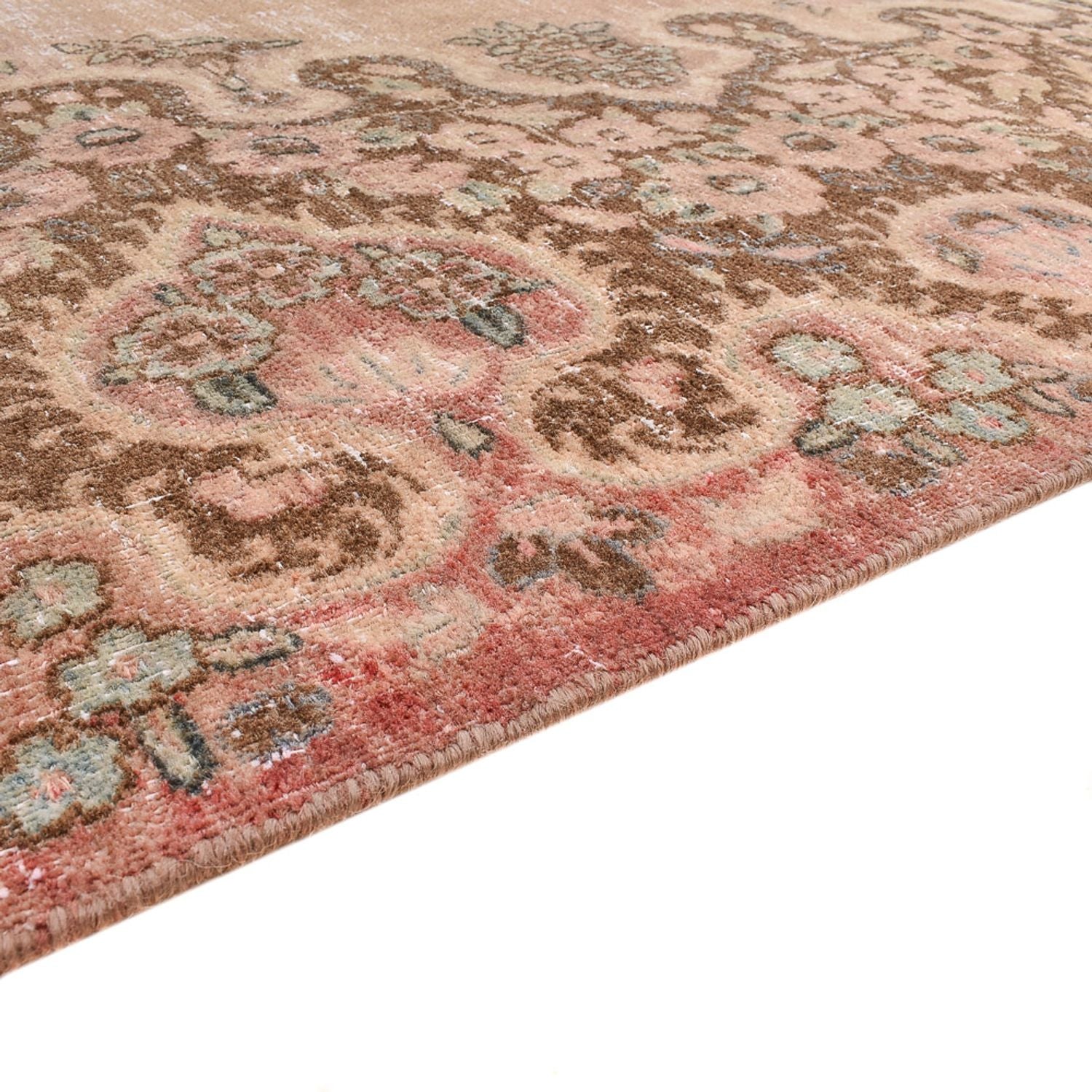 Vintage tæppe - 312 x 210 cm - lys beige