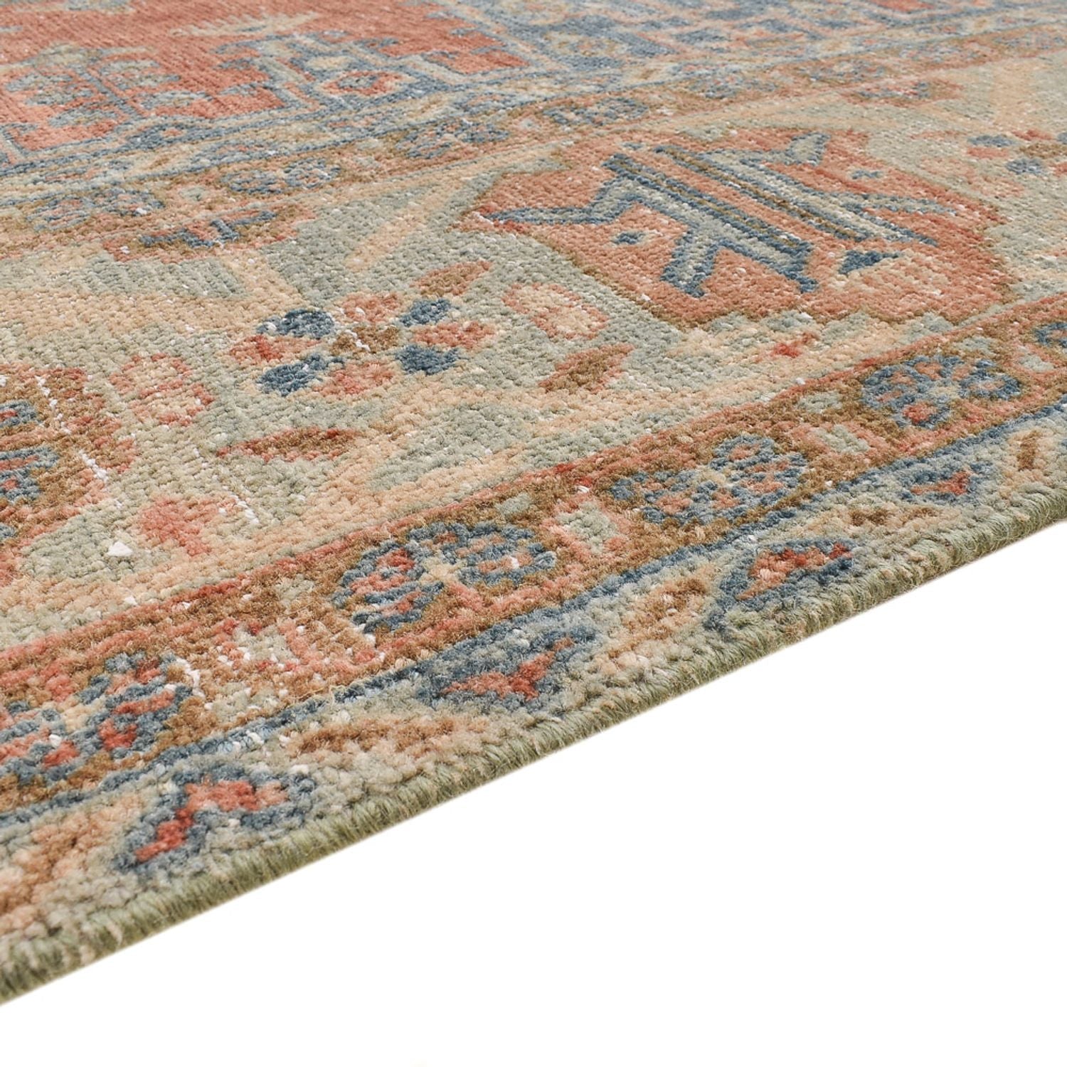 Vintage tæppe - 348 x 241 cm - rød