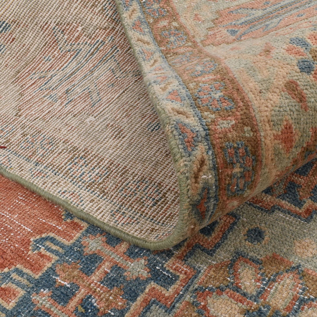 Vintage tæppe - 348 x 241 cm - rød