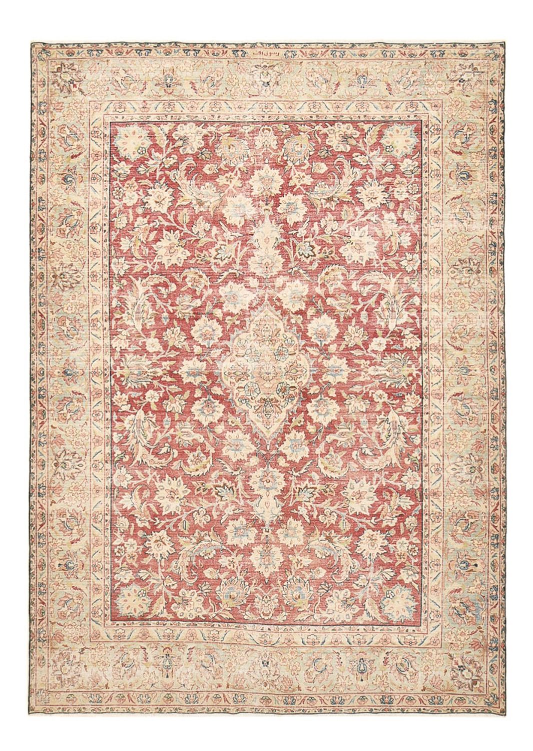 Vintage tæppe - 338 x 243 cm - rød