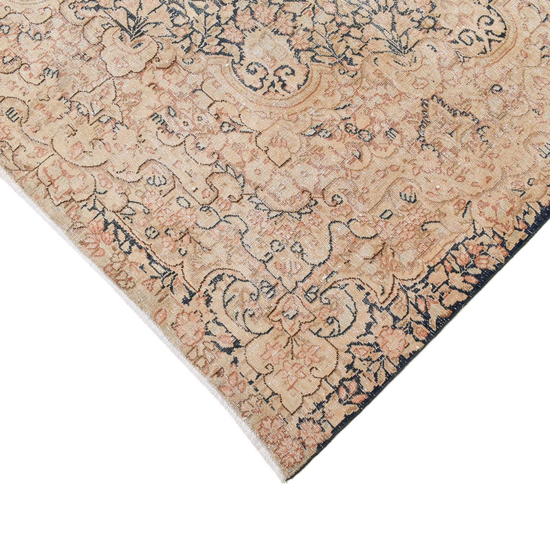 Vintage tæppe - 409 x 286 cm - lys beige