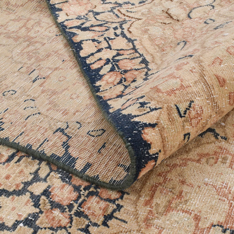 Vintage tæppe - 409 x 286 cm - lys beige