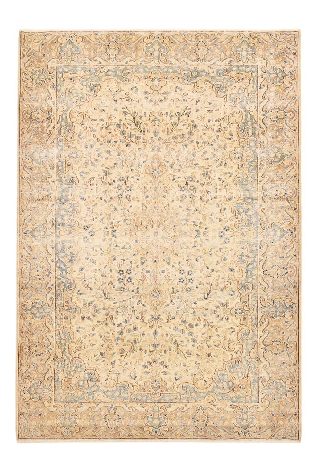 Vintage tæppe - 300 x 205 cm - lys beige