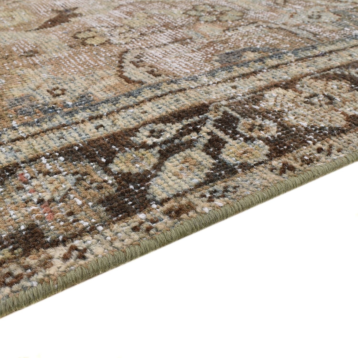 Vintage tæppe - 199 x 133 cm - sand