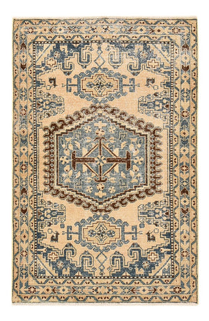 Vintage tæppe - 160 x 103 cm - flerfarvet