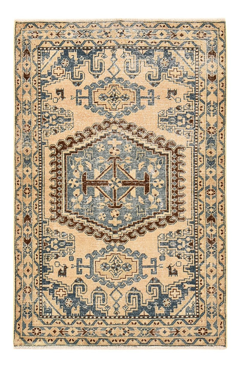 Vintage tæppe - 160 x 103 cm - flerfarvet
