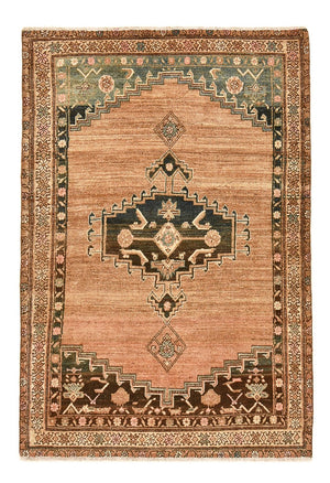 Vintage tæppe - 186 x 126 cm - lysrød