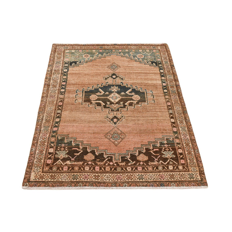 Vintage tæppe - 186 x 126 cm - lysrød