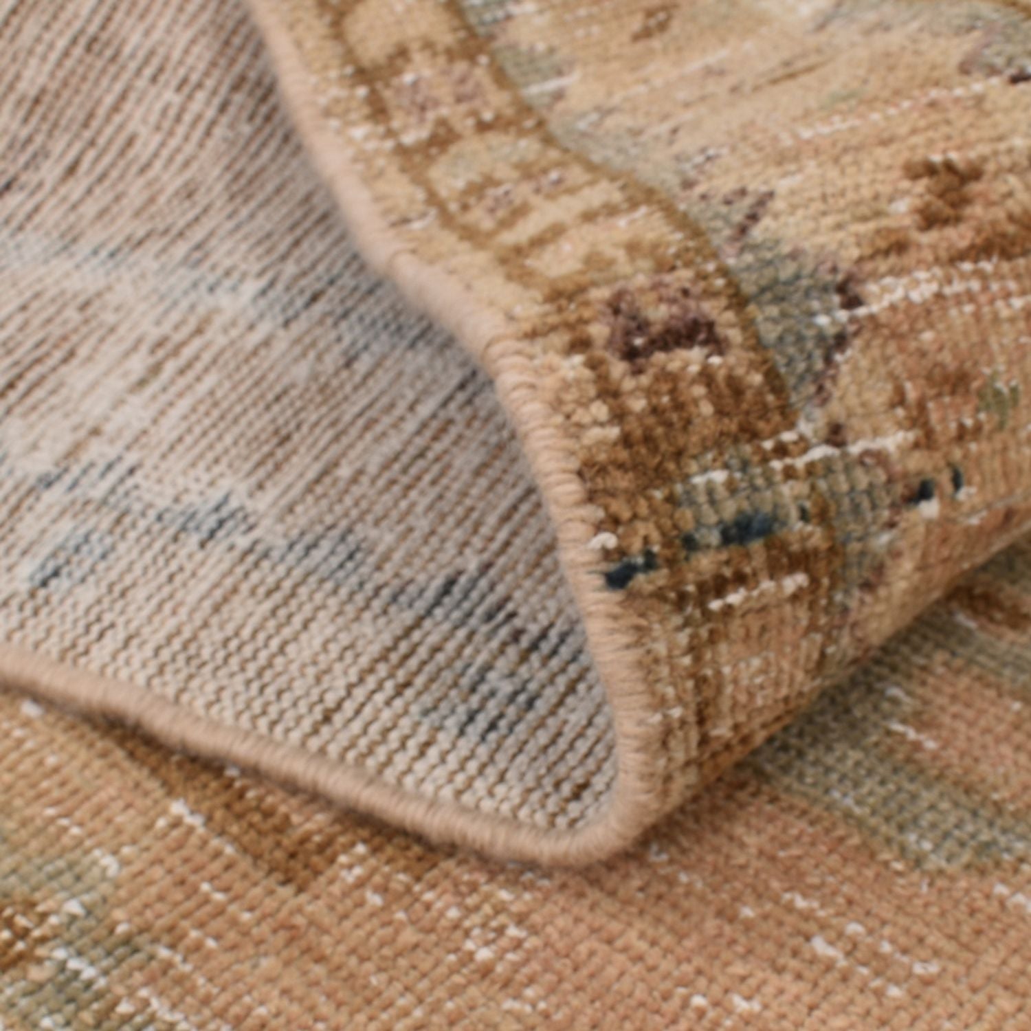 Vintage tæppe - 158 x 107 cm - mørk beige