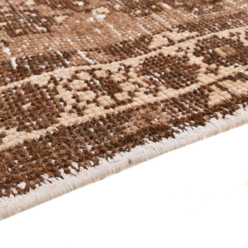 Vintage tæppe - 175 x 122 cm - mørk beige