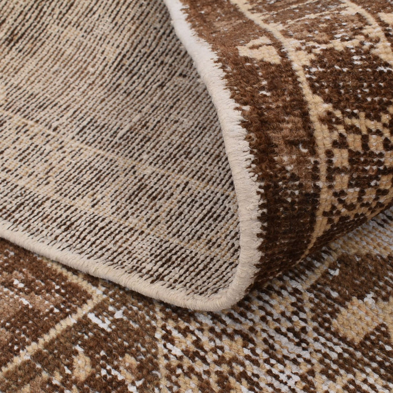 Vintage tæppe - 175 x 122 cm - mørk beige