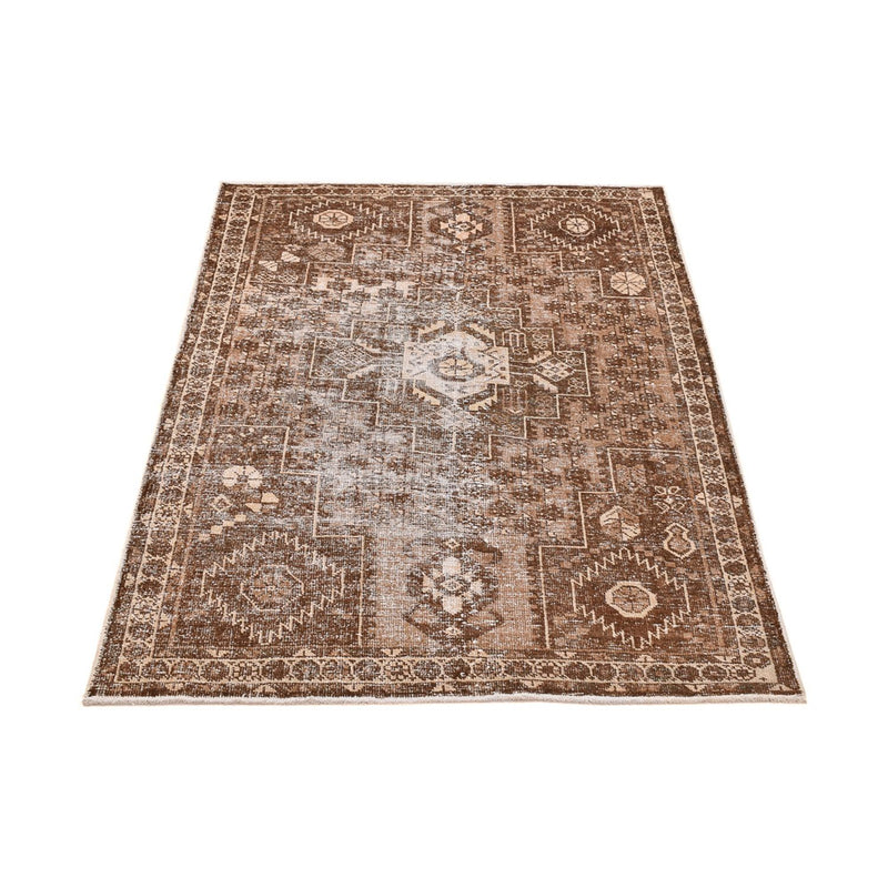 Vintage tæppe - 175 x 122 cm - mørk beige