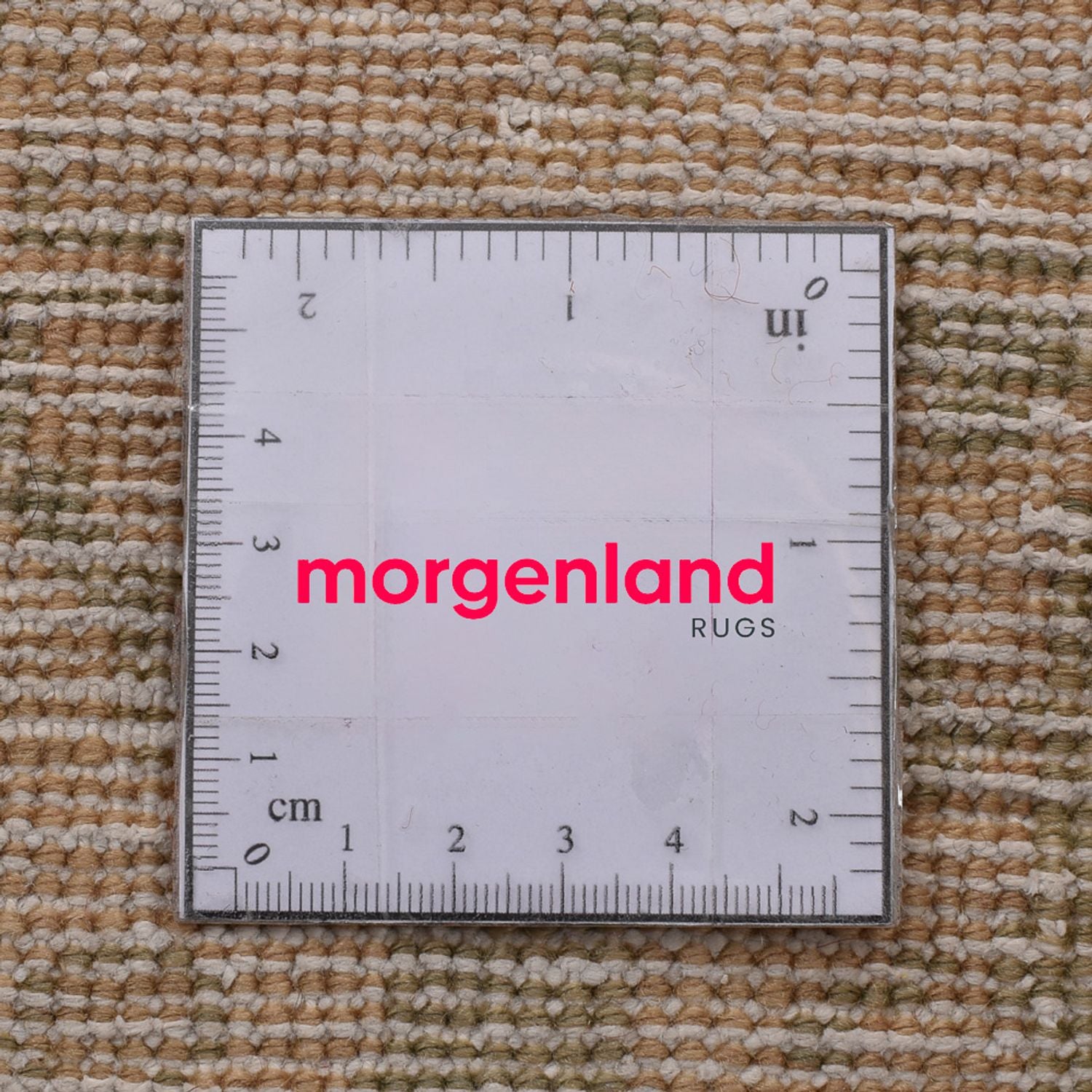 Vintage tæppe - 206 x 145 cm - mørk beige