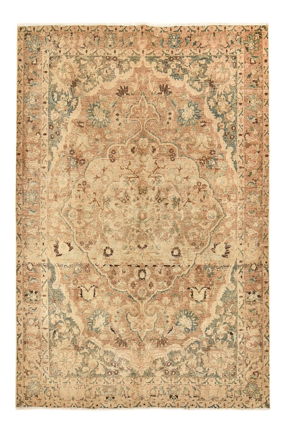 Vintage tæppe - 305 x 198 cm - sand