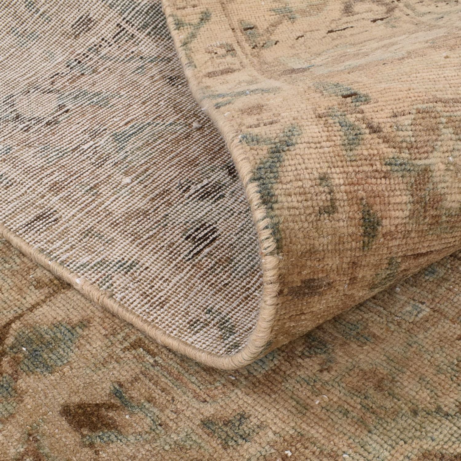 Vintage tæppe - 305 x 198 cm - sand