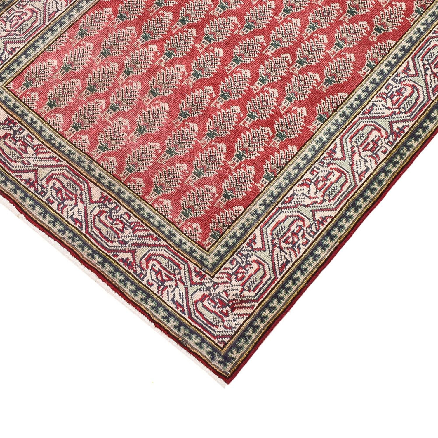Løber Persisk tæppe - Tabriz - 340 x 83 cm - rød