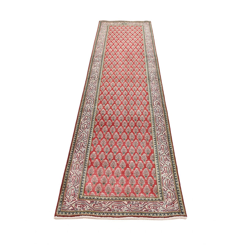 Løber Persisk tæppe - Tabriz - 340 x 83 cm - rød