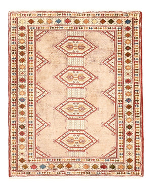 Turkaman-tæppe - 78 x 64 cm - pink