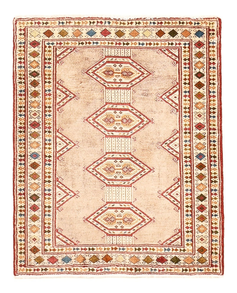 Turkaman-tæppe - 78 x 64 cm - pink