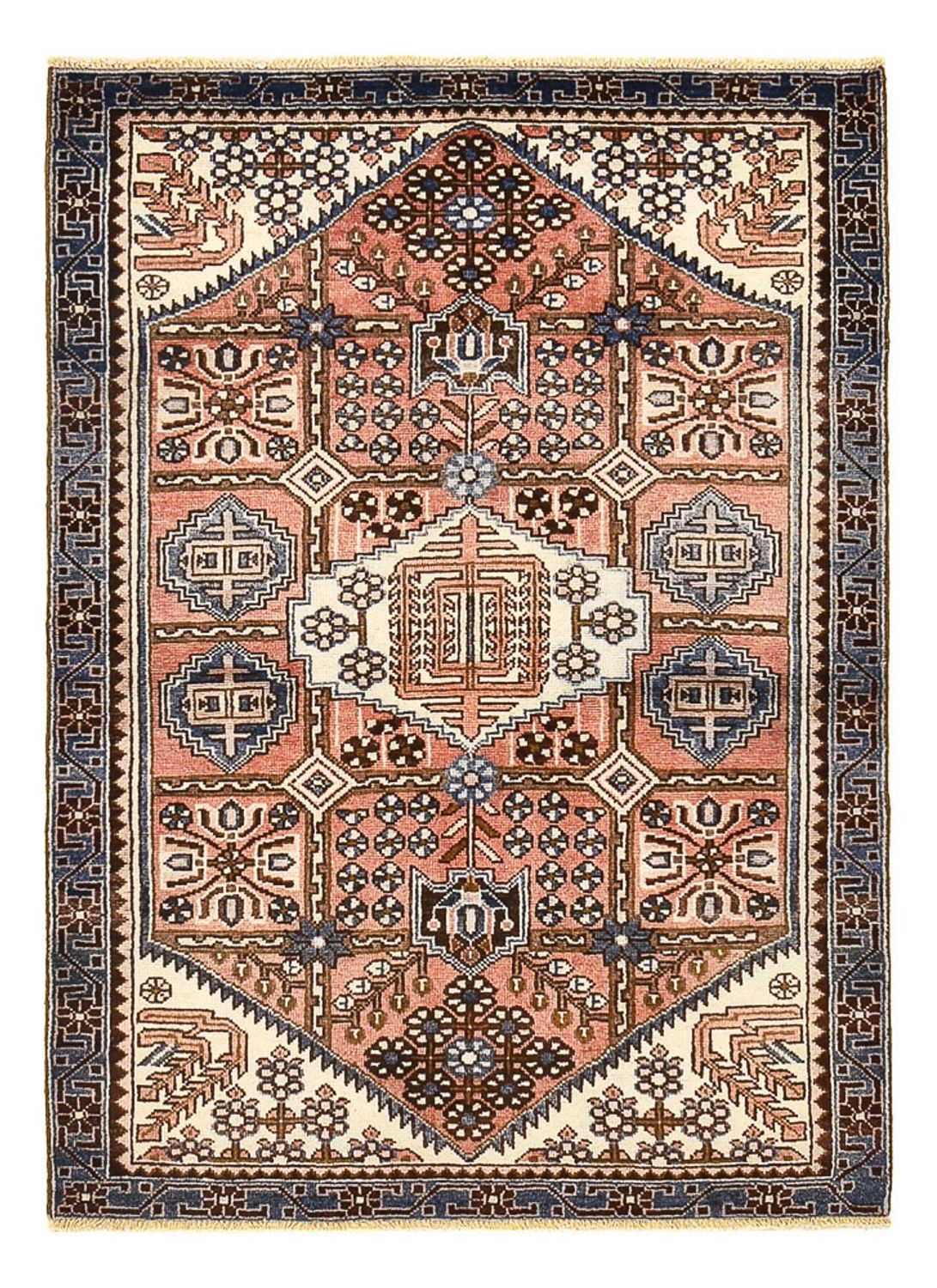 Persisk tæppe - Nomadisk - 155 x 112 cm - flerfarvet