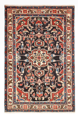 Persisk tæppe - Nomadisk - 96 x 65 cm - mørkeblå