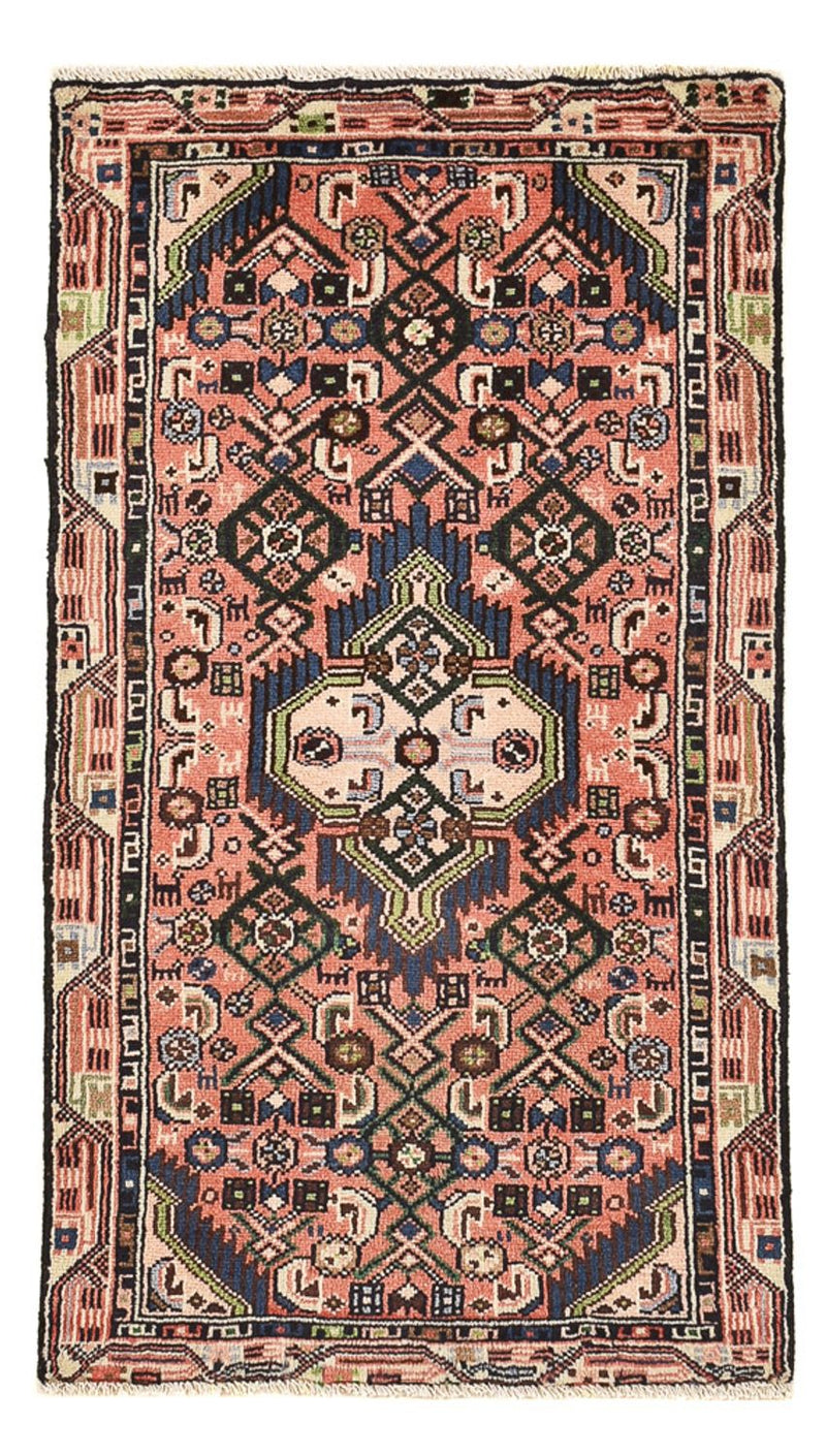 Persisk tæppe - Nomadisk - 93 x 53 cm - lysrød