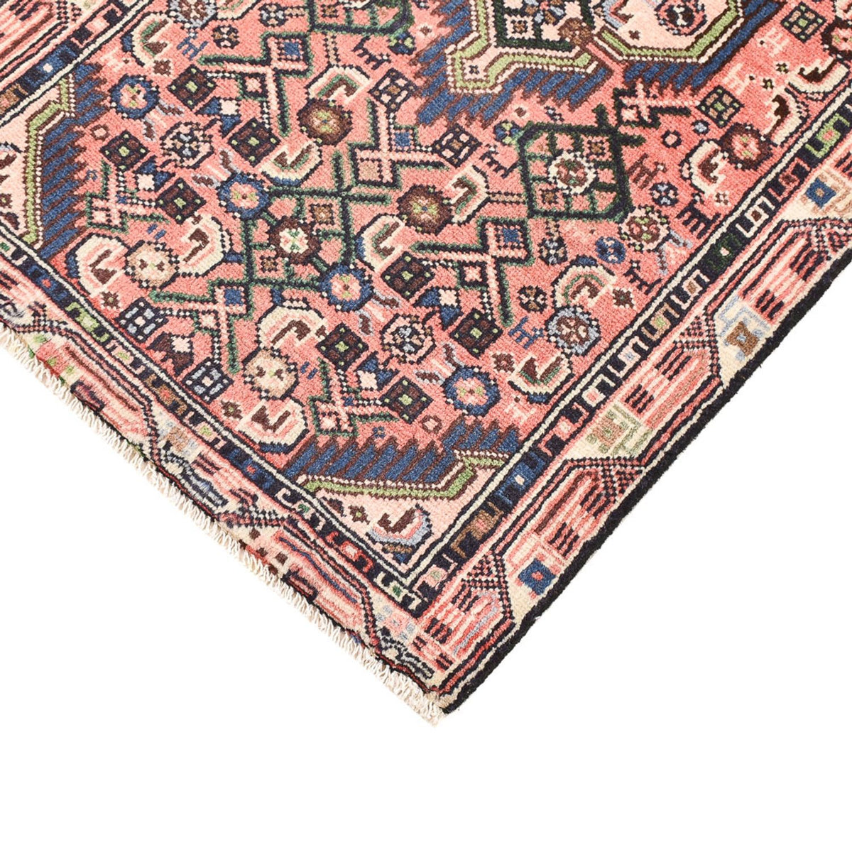 Persisk tæppe - Nomadisk - 93 x 53 cm - lysrød