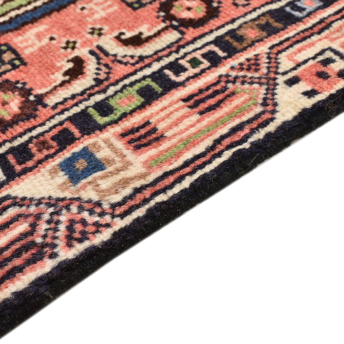 Persisk tæppe - Nomadisk - 93 x 53 cm - lysrød